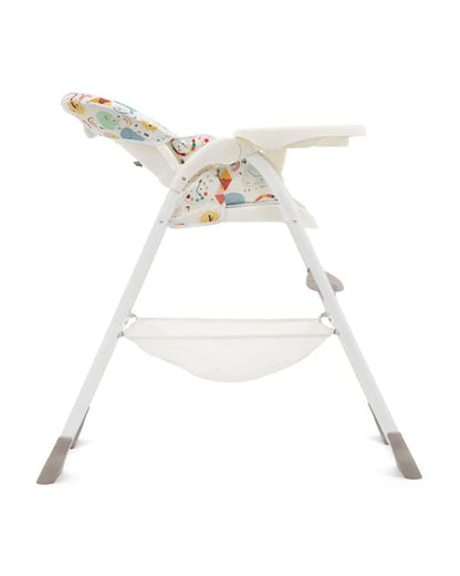 Joie Mimzy Snacker Baby High Chair-One Hand Quick Compact Fold-Streamlined Design-6M to 3Y (Upto 15Kg)-What Time Is It