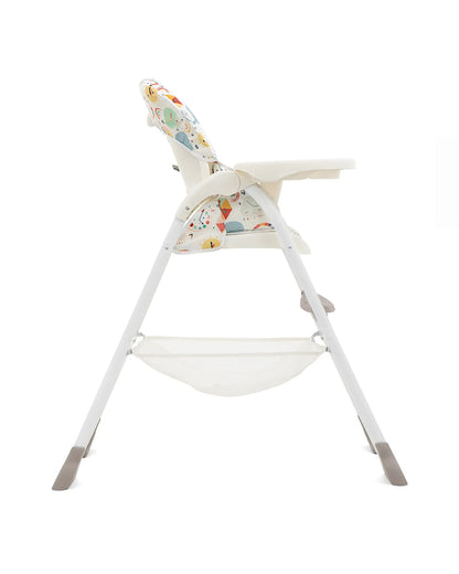 Joie Mimzy Snacker Baby High Chair-One Hand Quick Compact Fold-Streamlined Design-6M to 3Y (Upto 15Kg)-What Time Is It