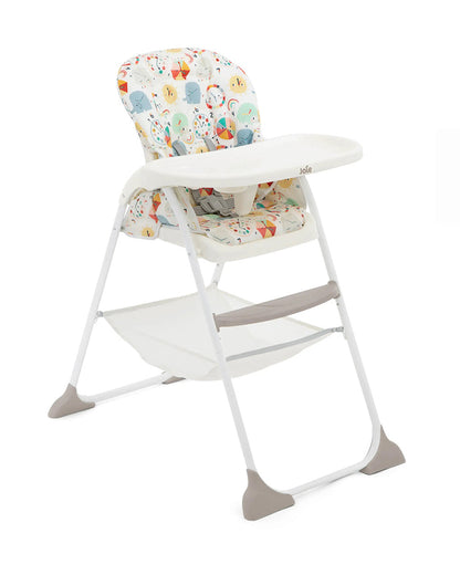 Joie Mimzy Snacker Baby High Chair-One Hand Quick Compact Fold-Streamlined Design-6M to 3Y (Upto 15Kg)-What Time Is It