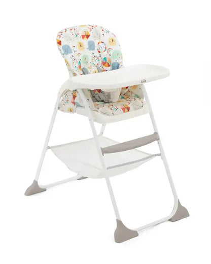 Joie Mimzy Snacker Baby High Chair-One Hand Quick Compact Fold-Streamlined Design-6M to 3Y (Upto 15Kg)-What Time Is It