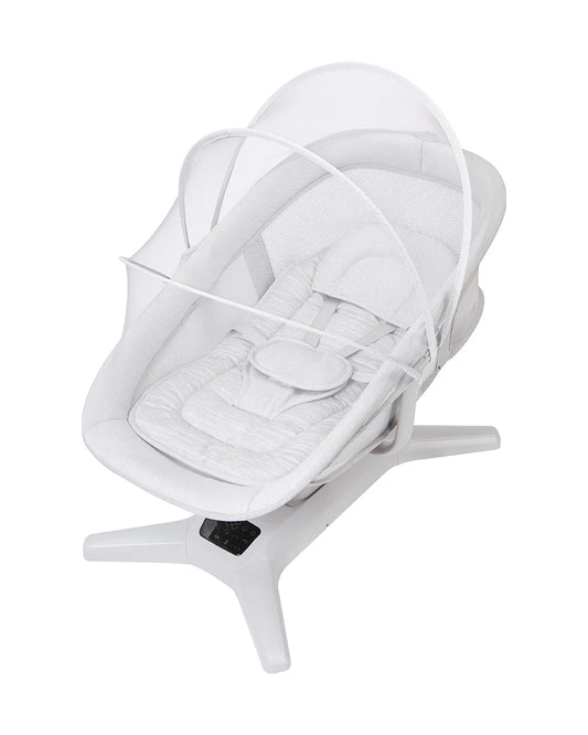 Mastela X-Multi-Motion Baby Cradle-With Touch Panel & Safety Belt-With Lounger/Seat Mode-Rocking Chair-Light Grey-0 to 36M