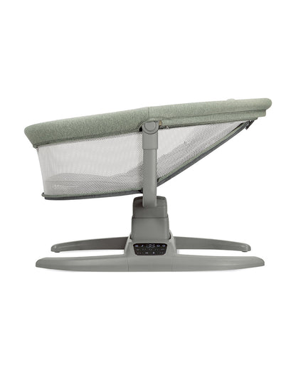 Mastela H-Multi-Motion Baby Cradle-With Touch Panel & Safety Belt-With Bed/Seat Mode & Mosquito Net-Shaker-Green-0 to 36M