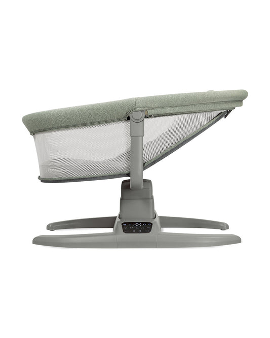 Mastela H-Multi-Motion Baby Cradle-With Touch Panel & Safety Belt-With Bed/Seat Mode & Mosquito Net-Shaker-Green-0 to 36M