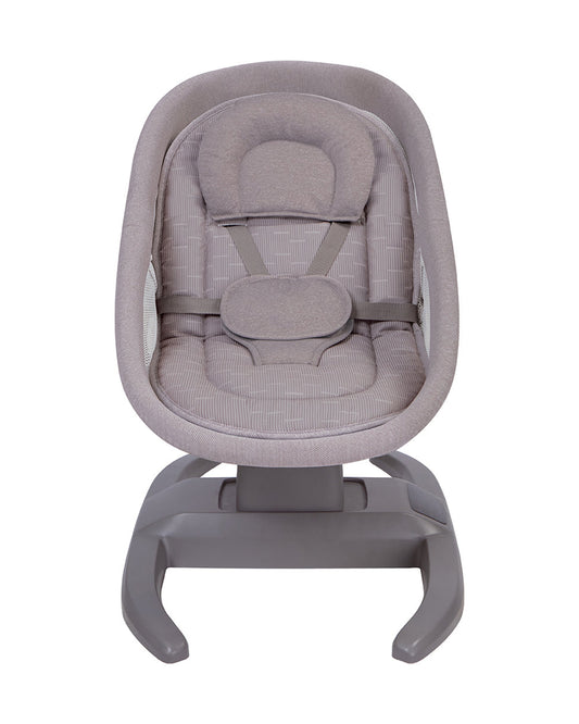 Mastela H-Multi-Motion Baby Cradle-With Touch Panel & Safety Belt-With Bed/Seat Mode & Mosquito Net-Shaker-Grey-0 to 36M