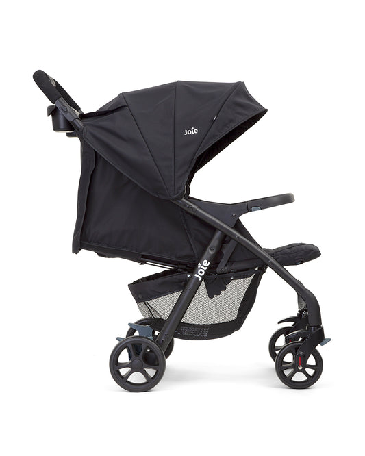 Joie Muze LX Baby Stroller-One Hand Fold-Flat Reclining-Pram for 0 to 3Y (Upto 15Kg)-Coal