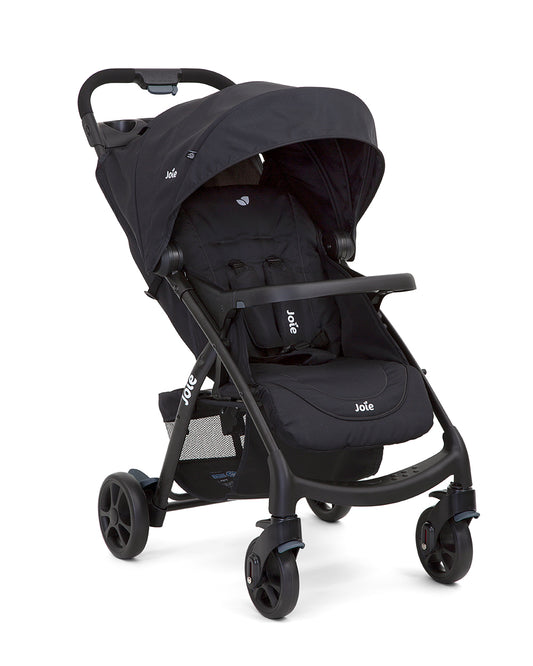 Joie Muze LX Baby Stroller-One Hand Fold-Flat Reclining-Pram for 0 to 3Y (Upto 15Kg)-Coal