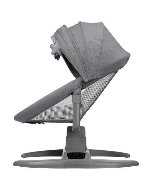 Mastela H-Multi-Motion Baby Cradle-With Touch Panel & Safety Belt-With Bed/Seat Mode & Mosquito Net-Shaker-Dark Grey-0 to 36M