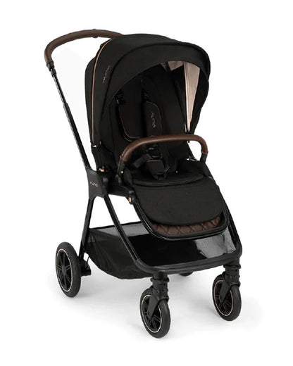 Nuna TRIV Next Baby Stroller-With Cup Holder-One Hand Fold-Includes Rain Cover & Post Adaptors-2 Years Warranty-Pram for 0 to 4Y (Upto 22Kg)-Riveted