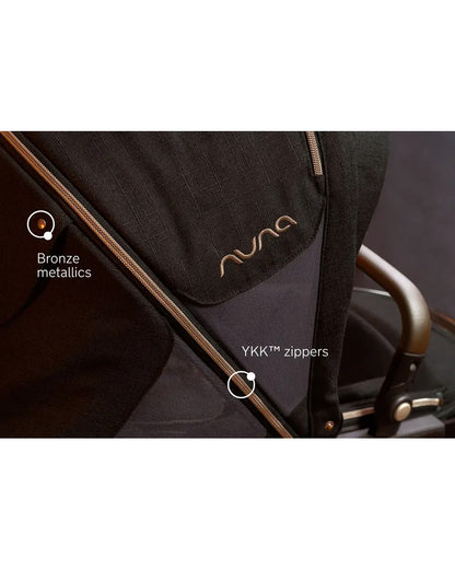 Nuna TRIV Next Baby Stroller-With Cup Holder-One Hand Fold-Includes Rain Cover & Post Adaptors-2 Years Warranty-Pram for 0 to 4Y (Upto 22Kg)-Riveted