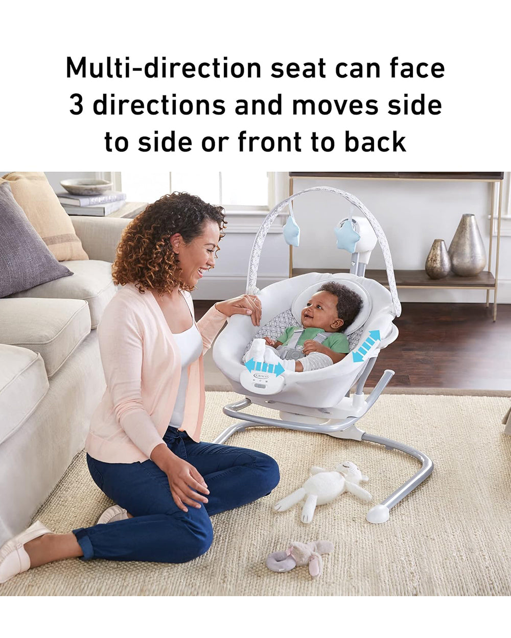 Graco 3 seat position swing sale