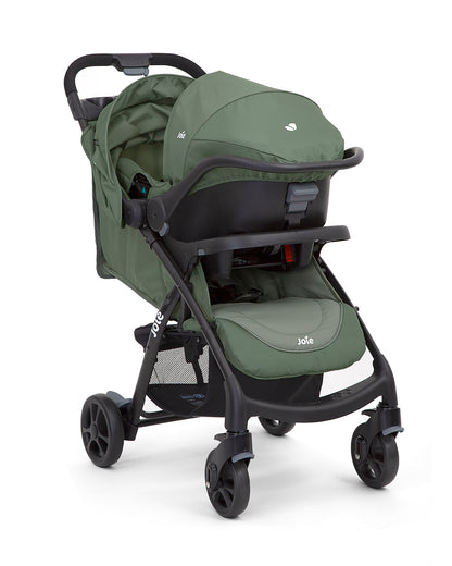 joie stroller with car seat Joie Muze LX Travel System Baby Stroller with Car Seat-Auto Gravity Fold-Pram for 0 to 3Y (Upto 15Kg)-Laurel-Extra 10% Off – duckduckbaby