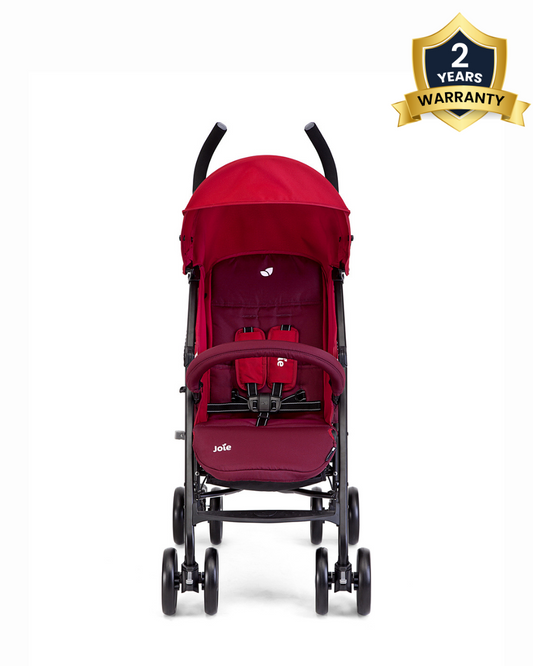 Joie Nitro LX Lightweight Baby Stroller-Compact Umbrella Fold-Built-in Carry Handle-Pram for 0 to 3Y (Upto 15Kg)-Cherry