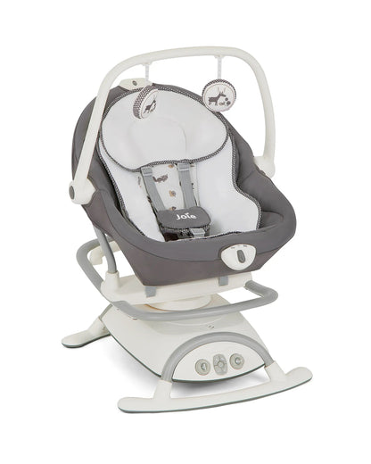 Joie Sansa 2 in 1 Baby Automatic Swing-Converts to Rocker-Multi Motion Soother Sways Side to Side-For Infants-Frankie & Friends