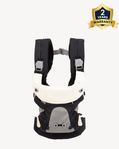 Joie Savvy Baby Carrier-4 Carry Positions-Ergonomic M Shape-For 0 to 3Y (Upto 15 Kg)-Black Pepper