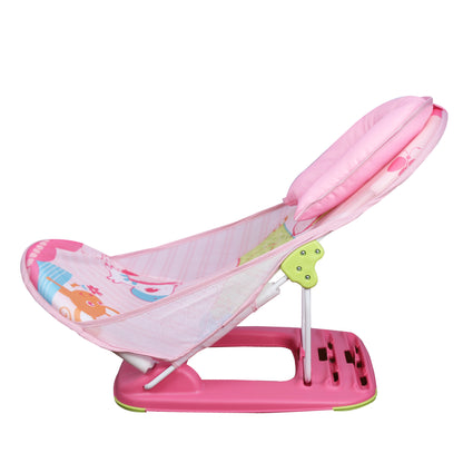 Mastela Deluxe Baby Bather-With 3 Position Recline & Padded Head Rest-0 to 6M-Pink