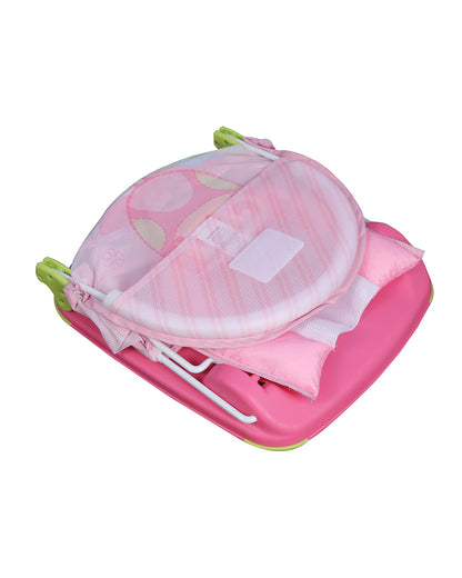 Mastela Deluxe Baby Bather-With 3 Position Recline & Padded Head Rest-0 to 6M-Pink