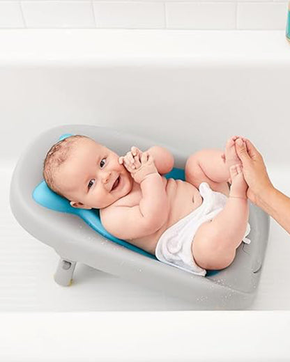 Skip Hop Moby Recline & Rinse Baby Bather-With 2 Position Recline-0 to 6M-Blue