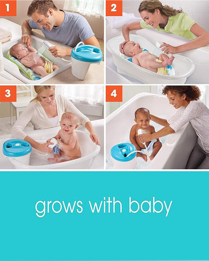 Summer Infant Newborn-To-Toddler Baby Bath Tub-With Shower Centre-0 to 12M-Neutral