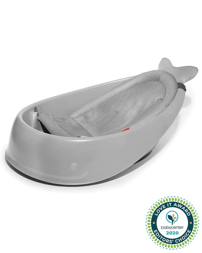 Skip Hop Moby Smart Sling Baby Bath Tub-3-Stage Tub-0 to 36M-Grey