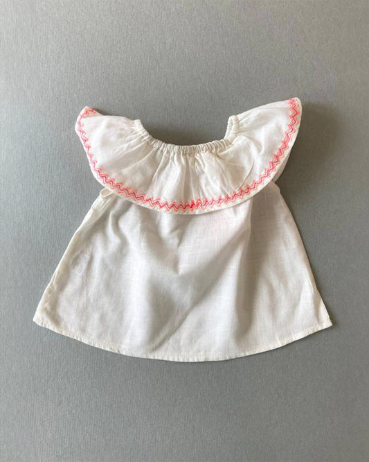 The Almirah Pink Top-Cotton-Solid-For Infants