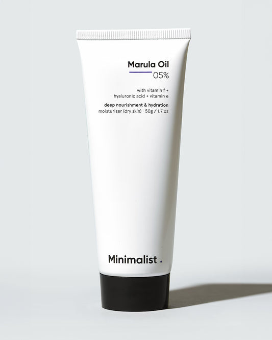 Minimalist 5% Marula Oil Face Moisturizer-For Dry Skin-Hydrates & Repairs Skin-Pregnancy & Breastfeeding Safe