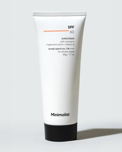 Minimalist SPF 60 PA ++++ Sunscreen-With Antioxidant Silymarin-Pregnancy & Breastfeeding Safe