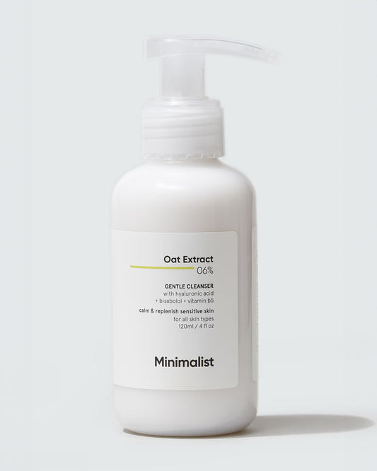 Minimalist 6% Oat Extract Gentle Cleanser-For Sensitive Skin-Hydrates & Soothes Skin-Pregnancy & Breastfeeding Safe