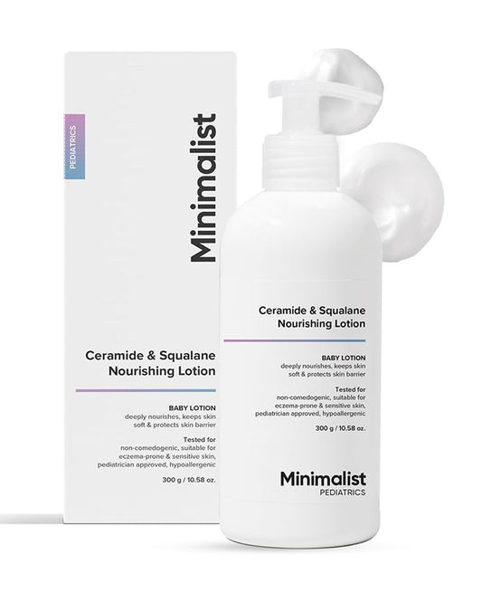 Minimalist Ceramide & Squalane Nourishing Baby Lotion-With Allantoin & Oatmeal Extract