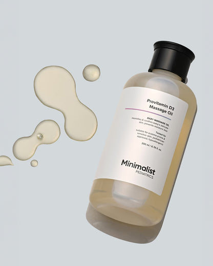 Minimalist Provitamin D3 Baby Massage Oil-With Coconut Oil & Almond Oil