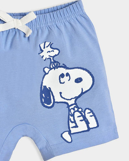 Mi Arcus Mint, Light Blue & Grey Shorts-Cotton-Printed-Pack of 3-For Infants
