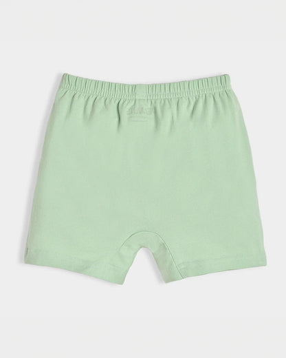 Mi Arcus Mint, Light Blue & Grey Shorts-Cotton-Printed-Pack of 3-For Infants