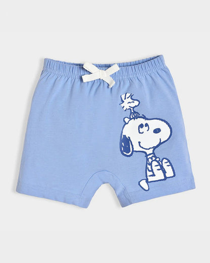 Mi Arcus Mint, Light Blue & Grey Shorts-Cotton-Printed-Pack of 3-For Infants