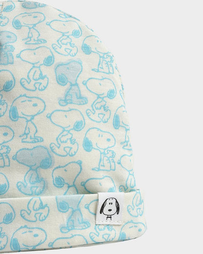 Mi Arcus White, Light Blue & Light Grey Caps-Cotton-Solid-Pack Of 3-For Infants
