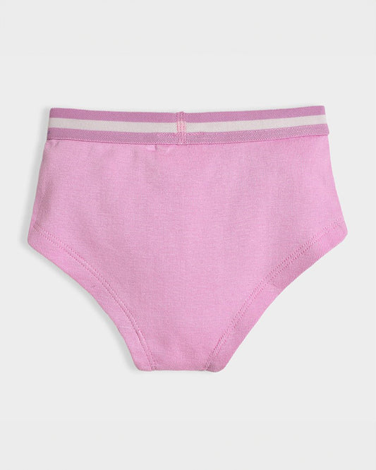 Mi Arcus Pink, White & Peach Panties-Cotton-Printed-Pack Of 3-For Infants
