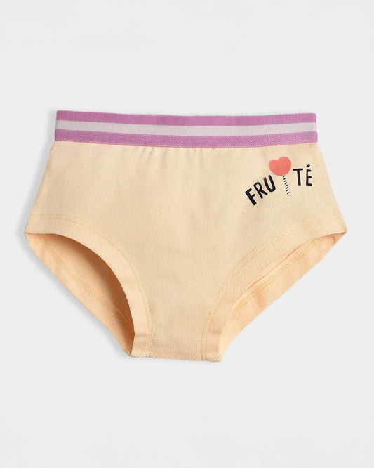 Mi Arcus Pink, White & Peach Panties-Cotton-Printed-Pack Of 3-For Infants