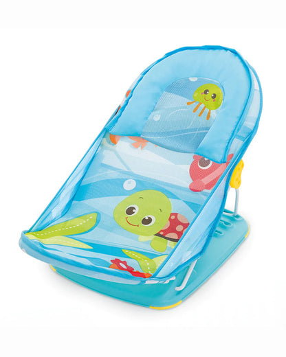 Mastela Deluxe Baby Bather-With 3 Position Recline & Padded Head Rest-0 to 6M-Turtle