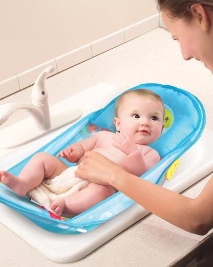 Mastela Deluxe Baby Bather-With 3 Position Recline & Padded Head Rest-0 to 6M-Turtle