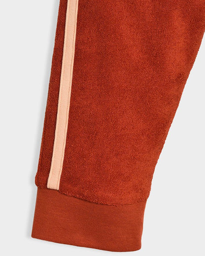 Mi Arcus Red & White Sweatshirt & Jogger Set-Cotton-Striped-Pack Of 1-For Infants