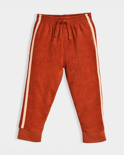 Mi Arcus Red & White Sweatshirt & Jogger Set-Cotton-Striped-Pack Of 1-For Infants