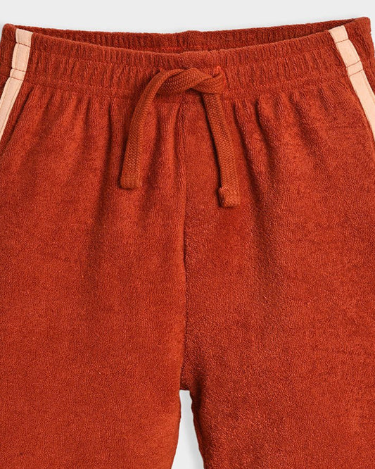 Mi Arcus Red & White Sweatshirt & Jogger Set-Cotton-Striped-Pack Of 1-For Infants