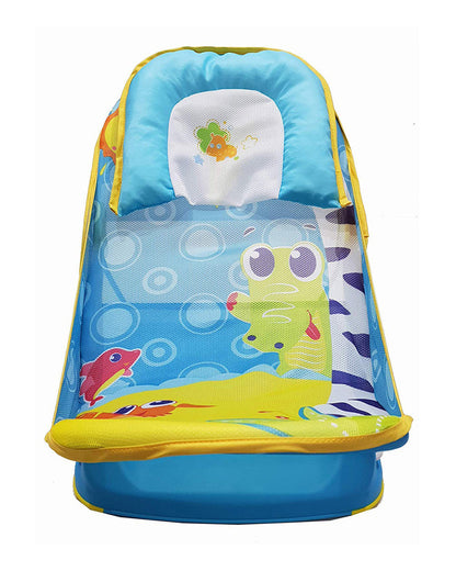 Mastela Deluxe Baby Bather-With 3 Position Recline & Padded Head Rest-0 to 6M-Dragon