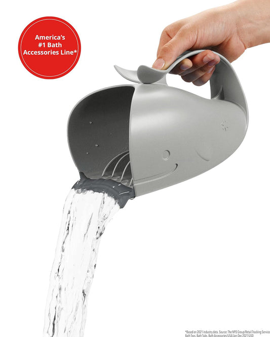 Skip Hop Moby Waterfall Baby Bath Rinser-Grey