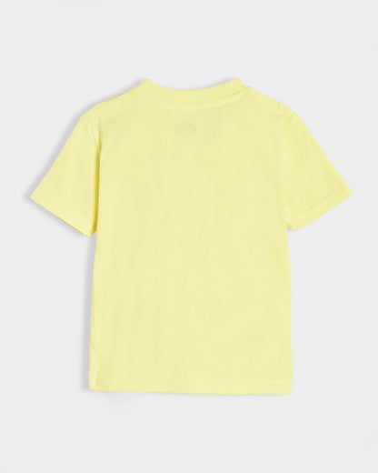 Mi Arcus Yellow T-shirt-Cotton-Printed-For Infants