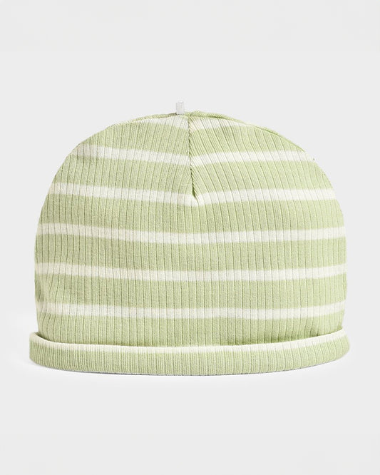 Mi Arcus Beige & Green Caps Set-Solid-Cotton-Solid-For Infants