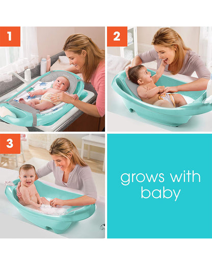Summer Infant Splish N Splash Baby Bath Tub-With Detachable Sling-0 to 24M-Blue