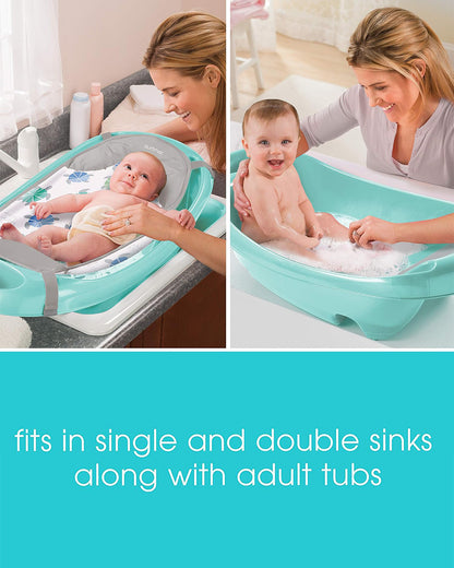 Summer Infant Splish N Splash Baby Bath Tub-With Detachable Sling-0 to 24M-Blue