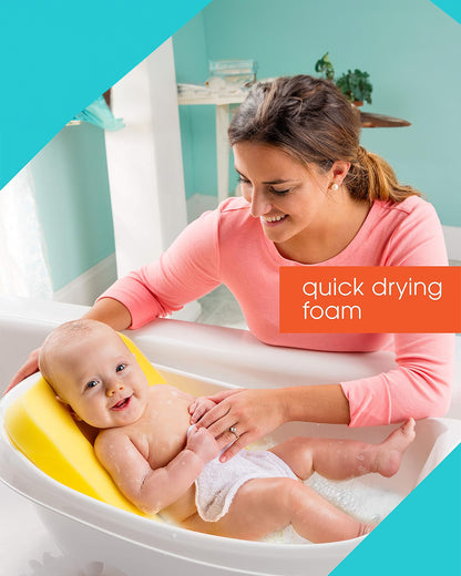 summer infant comfy bath sponge yellow Summer Infant Comfy Bath Sponge Baby Bather-With Quick Drying Foam-0 to 3M- Yellow-Extra 5% Off – duckduckbaby