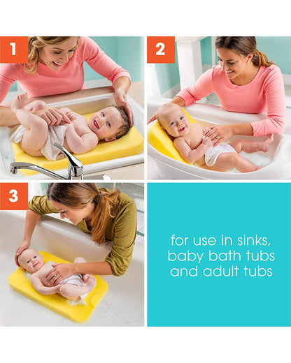 summer infant sponge Summer Infant Comfy Bath Sponge Baby Bather-With Quick Drying Foam-0 to 3M-Yellow-Extra 5% Off – duckduckbaby