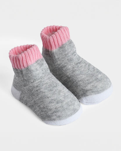 Mi Arcus Grey & Pink Combo Set-Cotton-Printed-Pack Of 2-For Infants