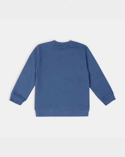 Mi Arcus Blue Winter Wear Sweatshirt-Cotton-Solid-Full Sleeves-For Infants